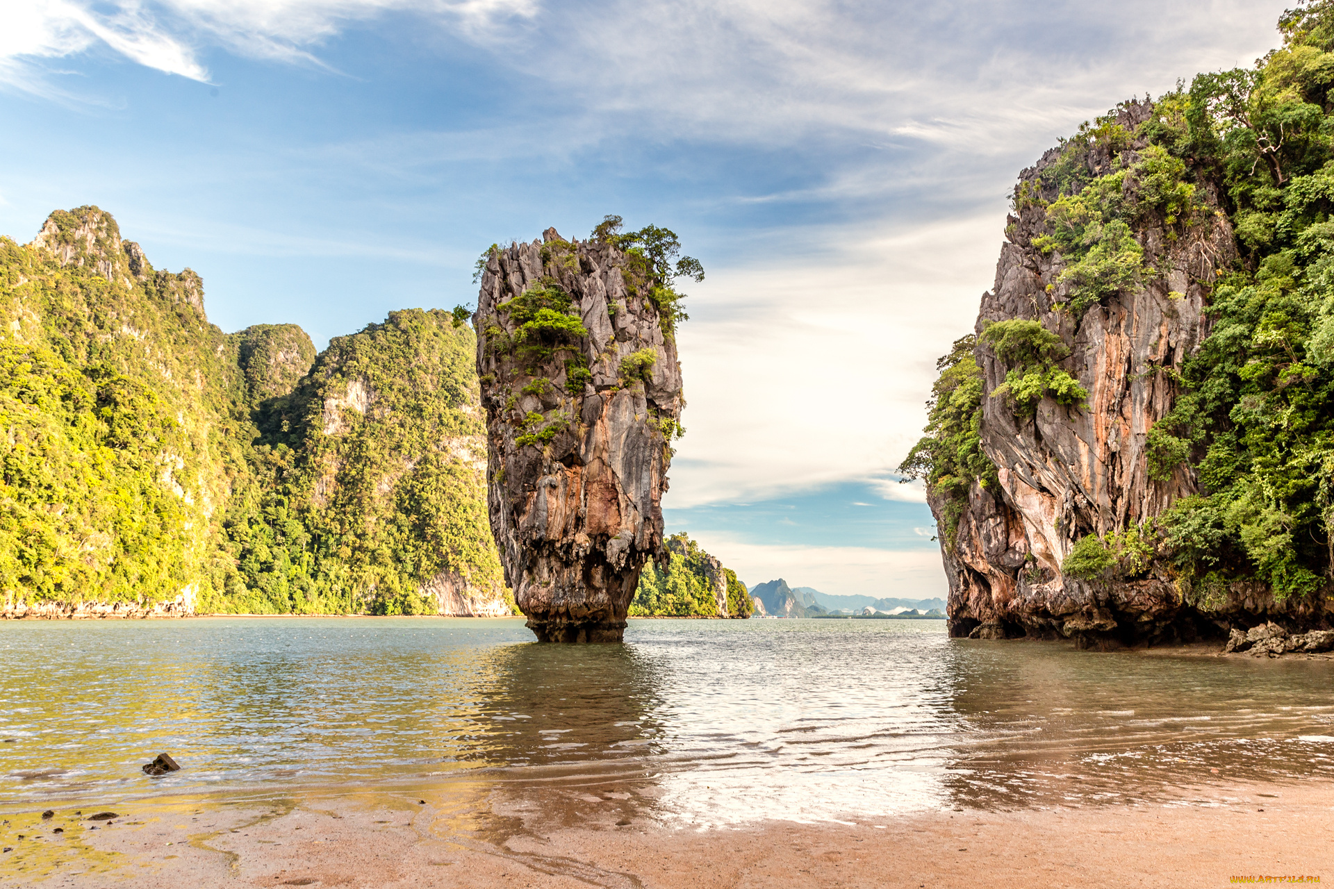 природа, побережье, простор