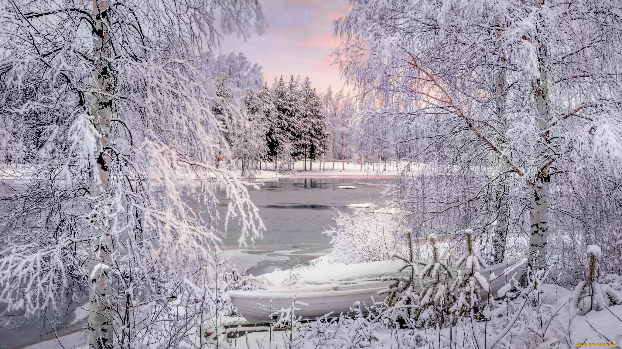 природа, зима, простор