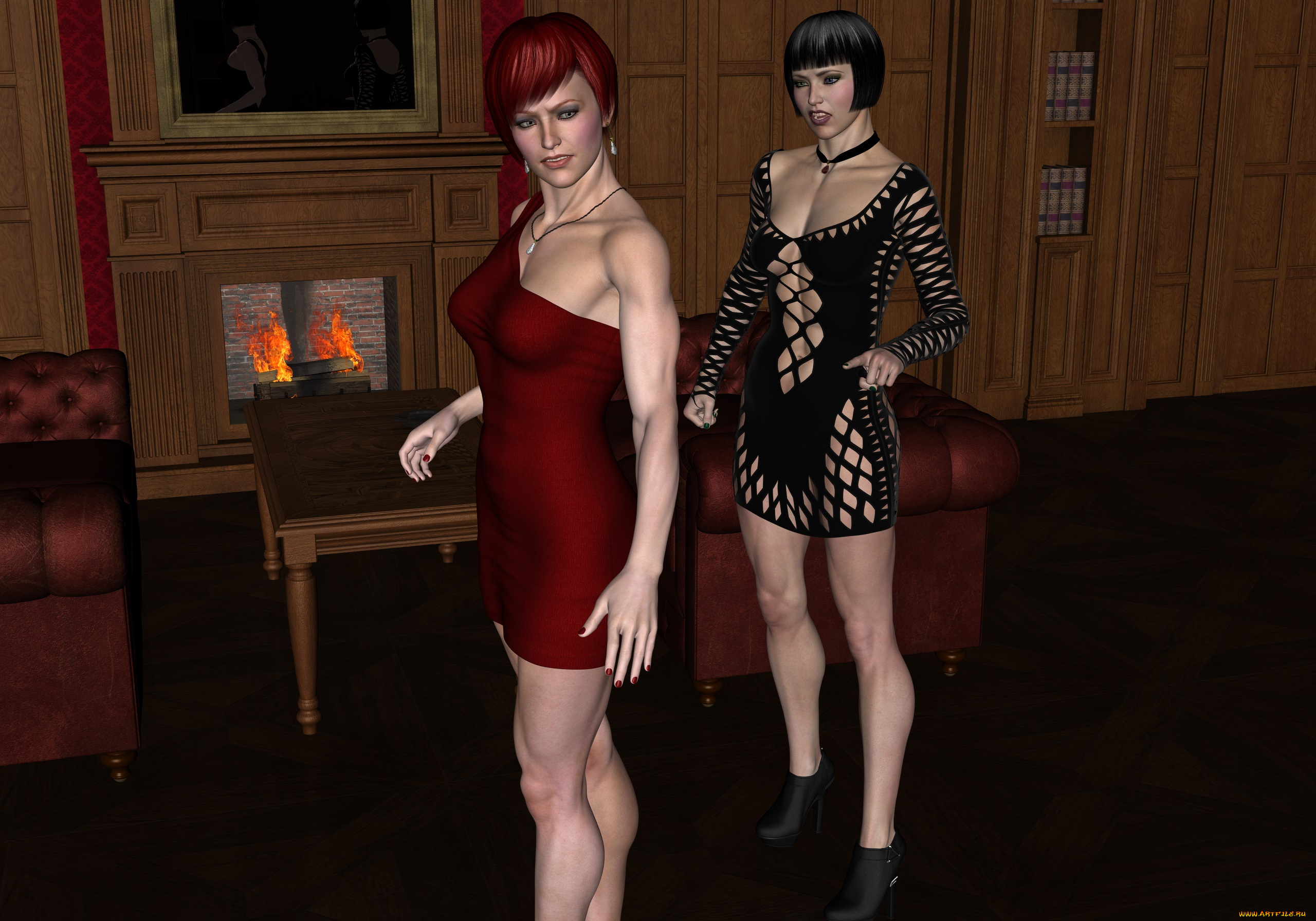 3д, графика, люди, , people, фон, взгляд, девушки