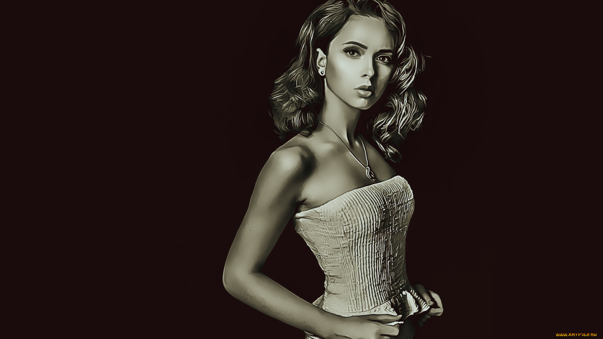 календари, компьютерный, дизайн, 2019, calendar, фон, черный, женщина, взгляд, девушка