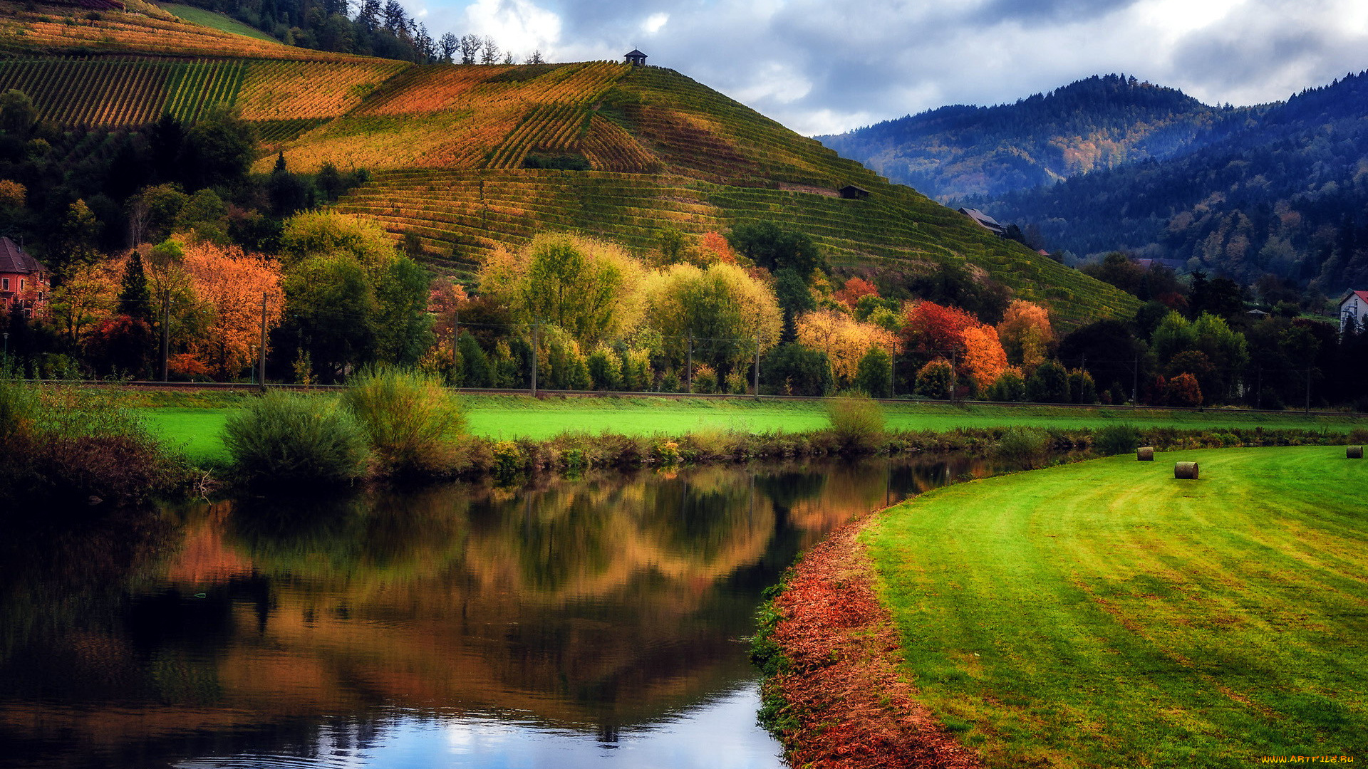 природа, реки, озера, осень