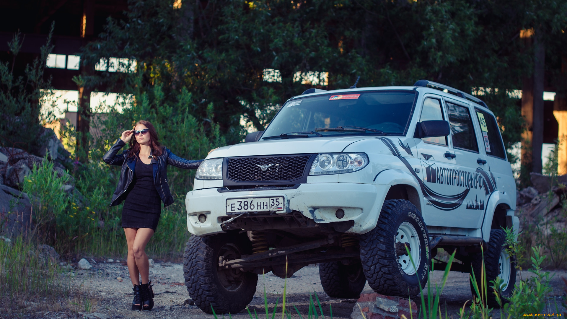 уаз, патриот, автомобили, -авто, с, девушками, внедорожник, автомобиль, патриот, уаз, девушка