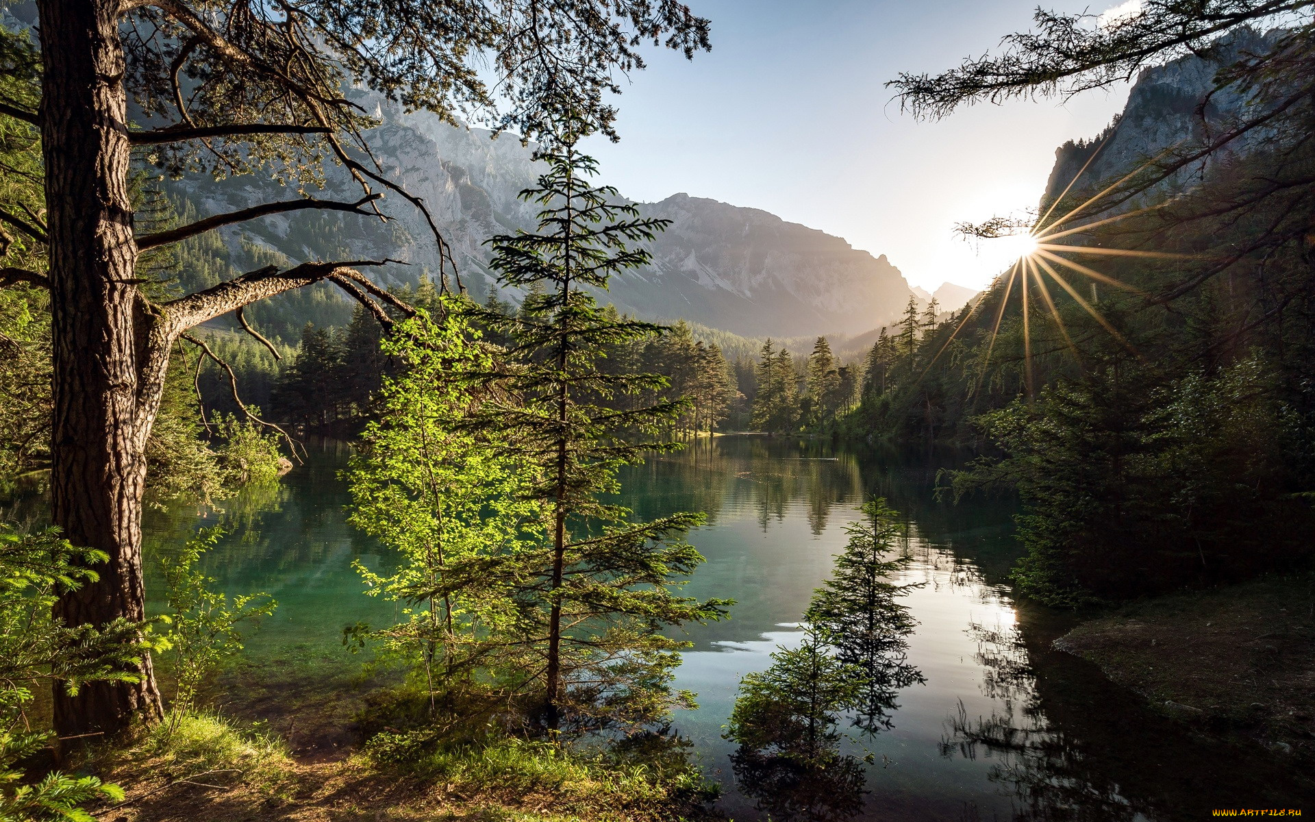 природа, реки, озера, озеро, горы