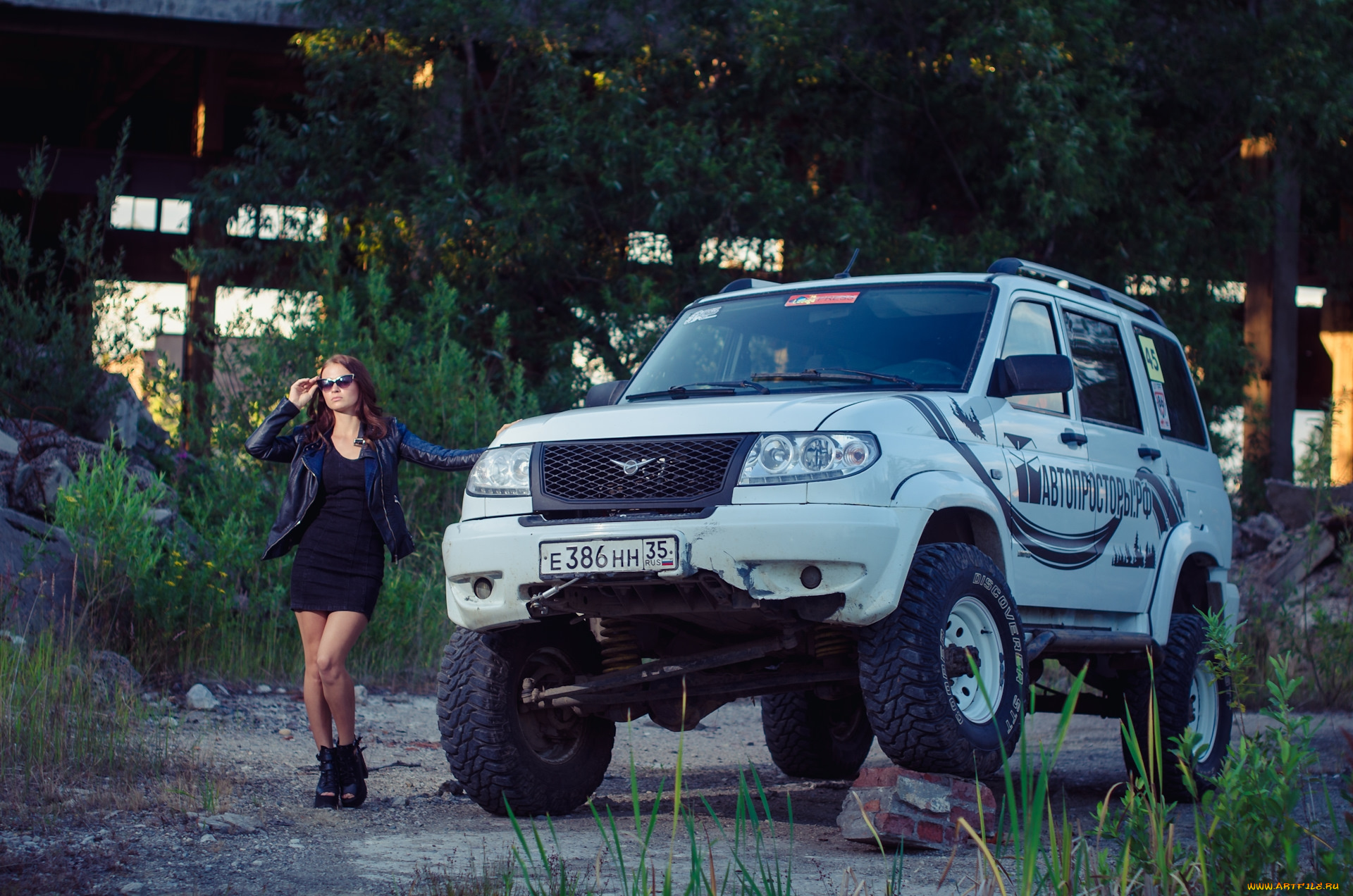 уаз, патриот, автомобили, -авто, с, девушками, внедорожник, автомобиль, патриот, уаз, девушка