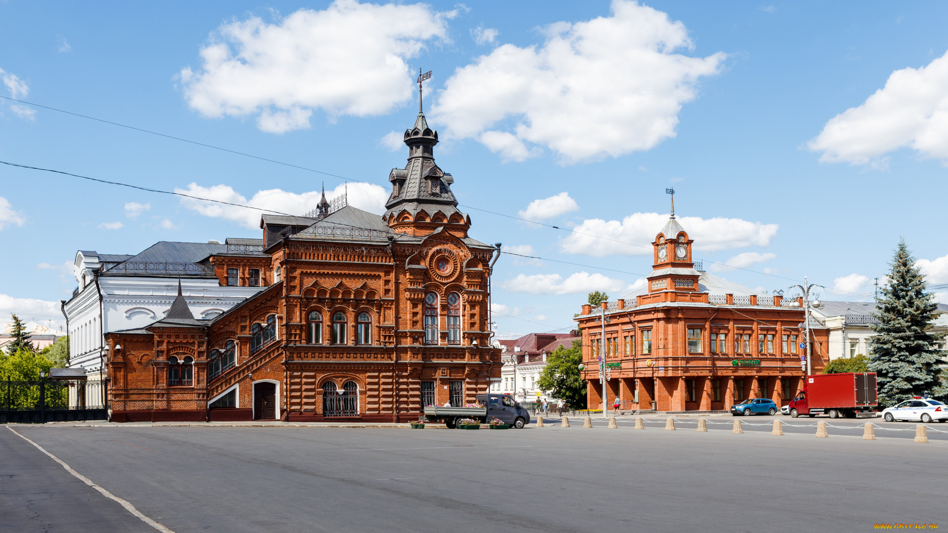 города, -, улицы, , площади, , набережные, архитектура, россия, дома, владимир, городская, дума, площадь