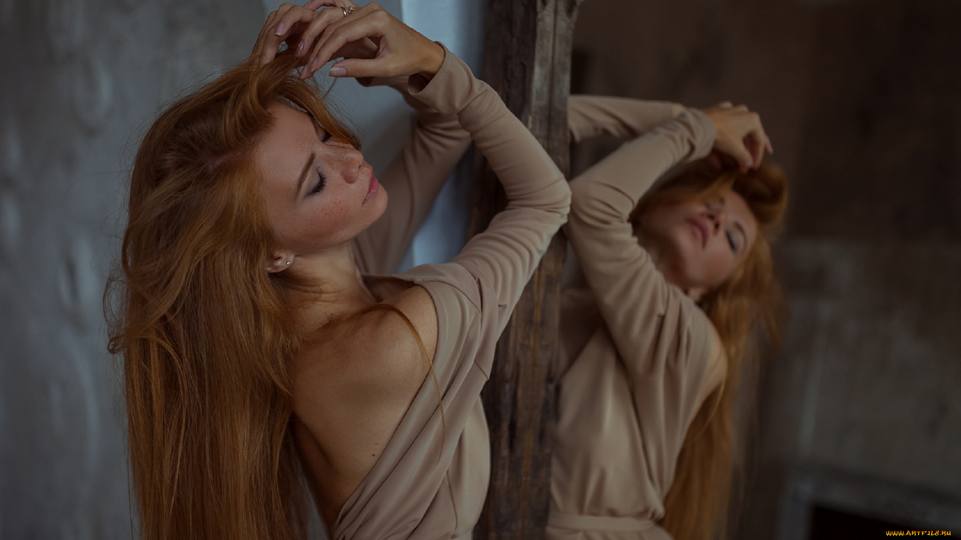 девушки, антонина, шерстень, девушка, рыжая, и, множество, всяческих, елементов, на, картинке, фотографий, изображении