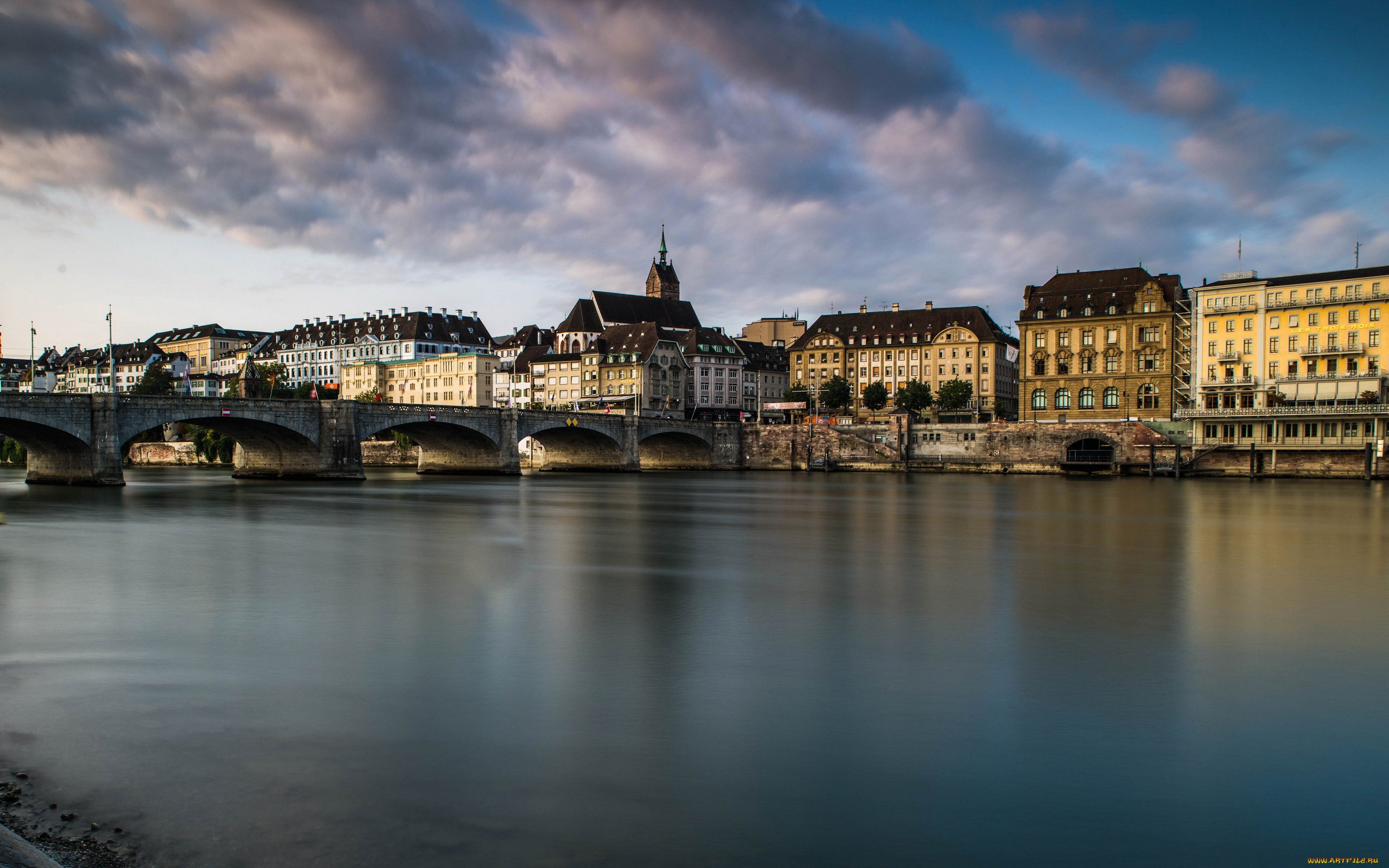 basel, switzerland, города, -, панорамы