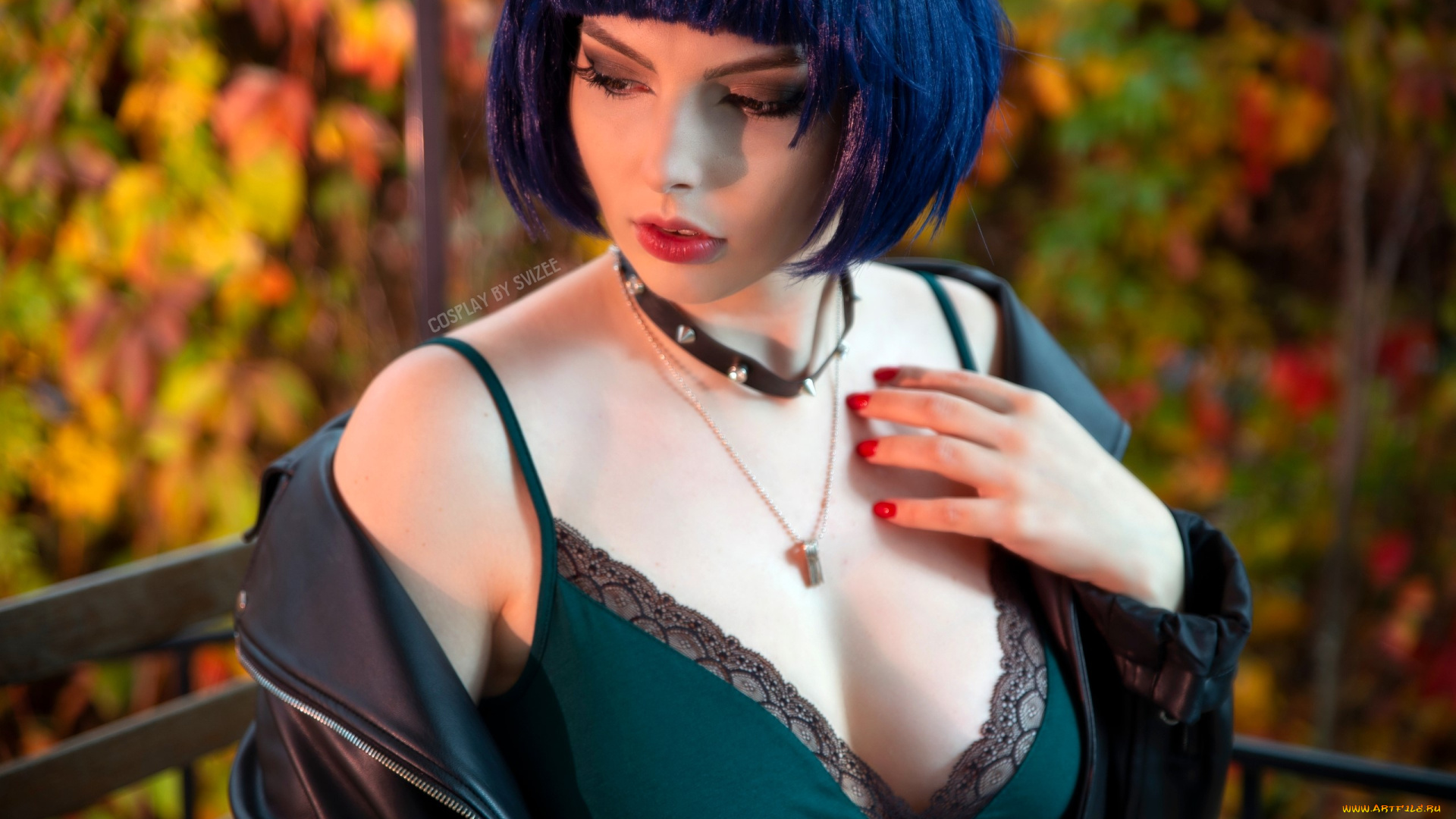 девушки, анастасия, волкова, , svizee, образ, косплей, наряд, куртка, осень, терраса