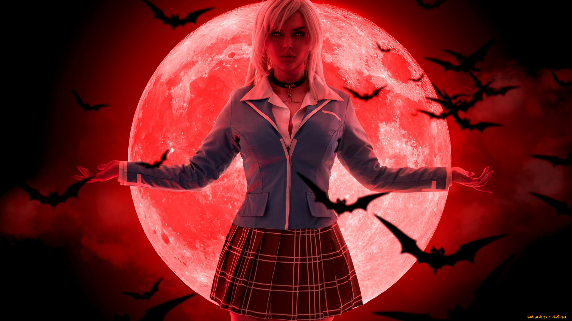 девушки, анастасия, волкова, , svizee, образ, косплей, наряд, костюм, луна, летучие, мыши