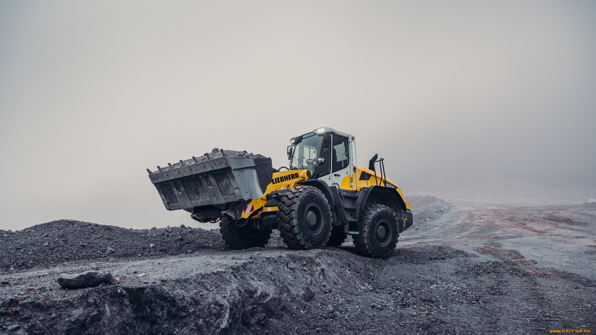 техника, фронтальные, погрузчики, liebherr