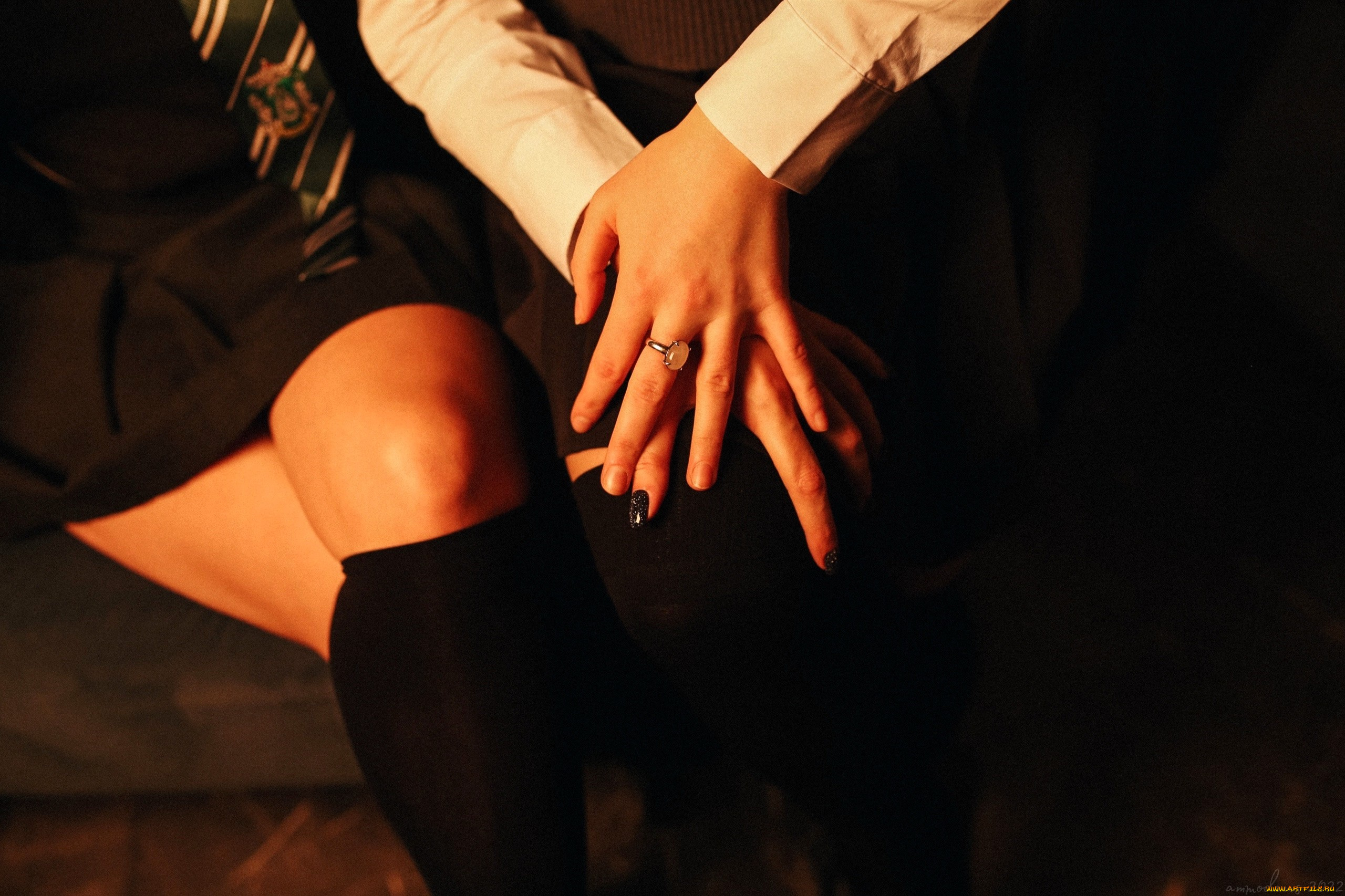 разное, руки, , ноги, колени, форма, кольцо, чулки, галстук