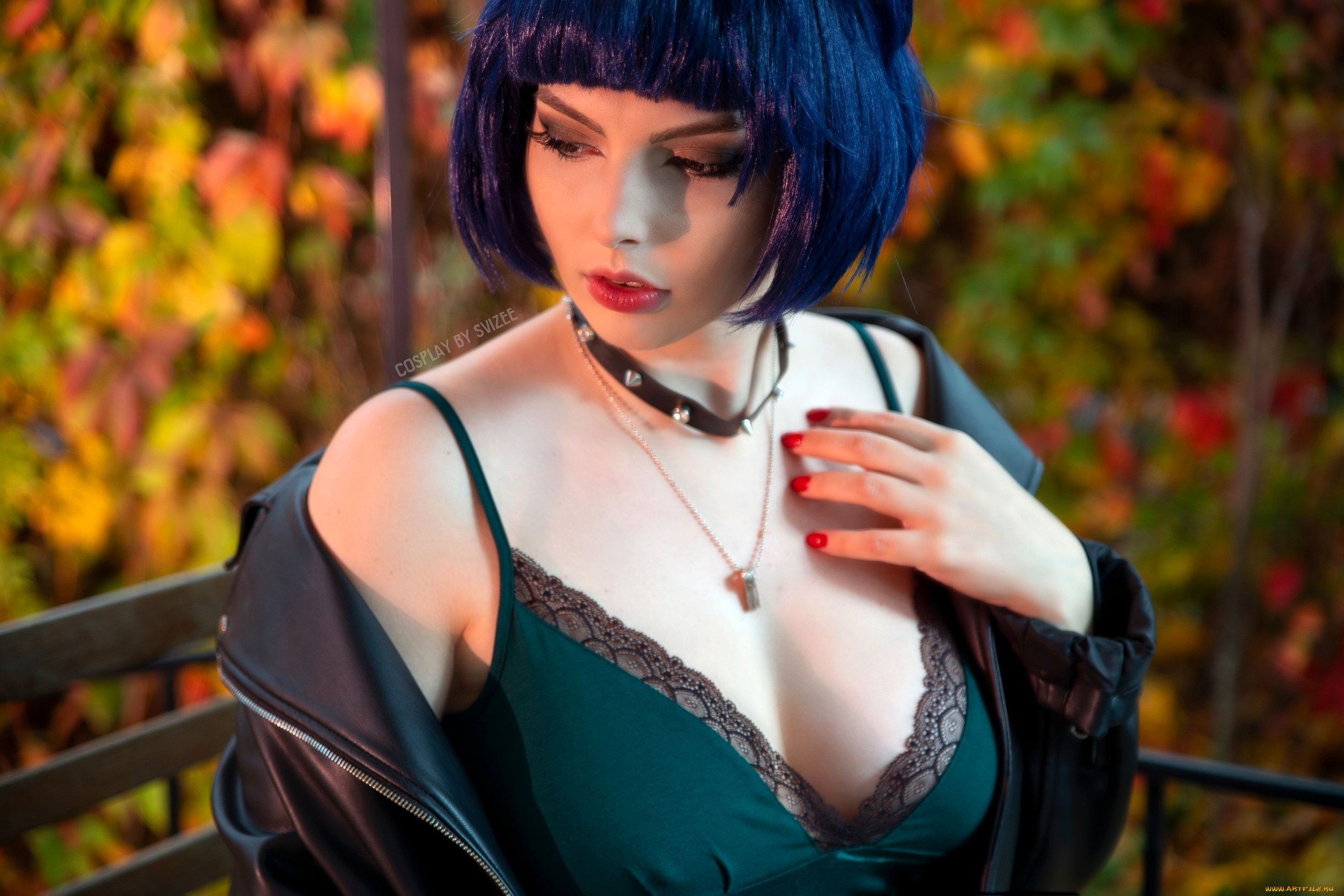 девушки, анастасия, волкова, , svizee, образ, косплей, наряд, куртка, осень, терраса