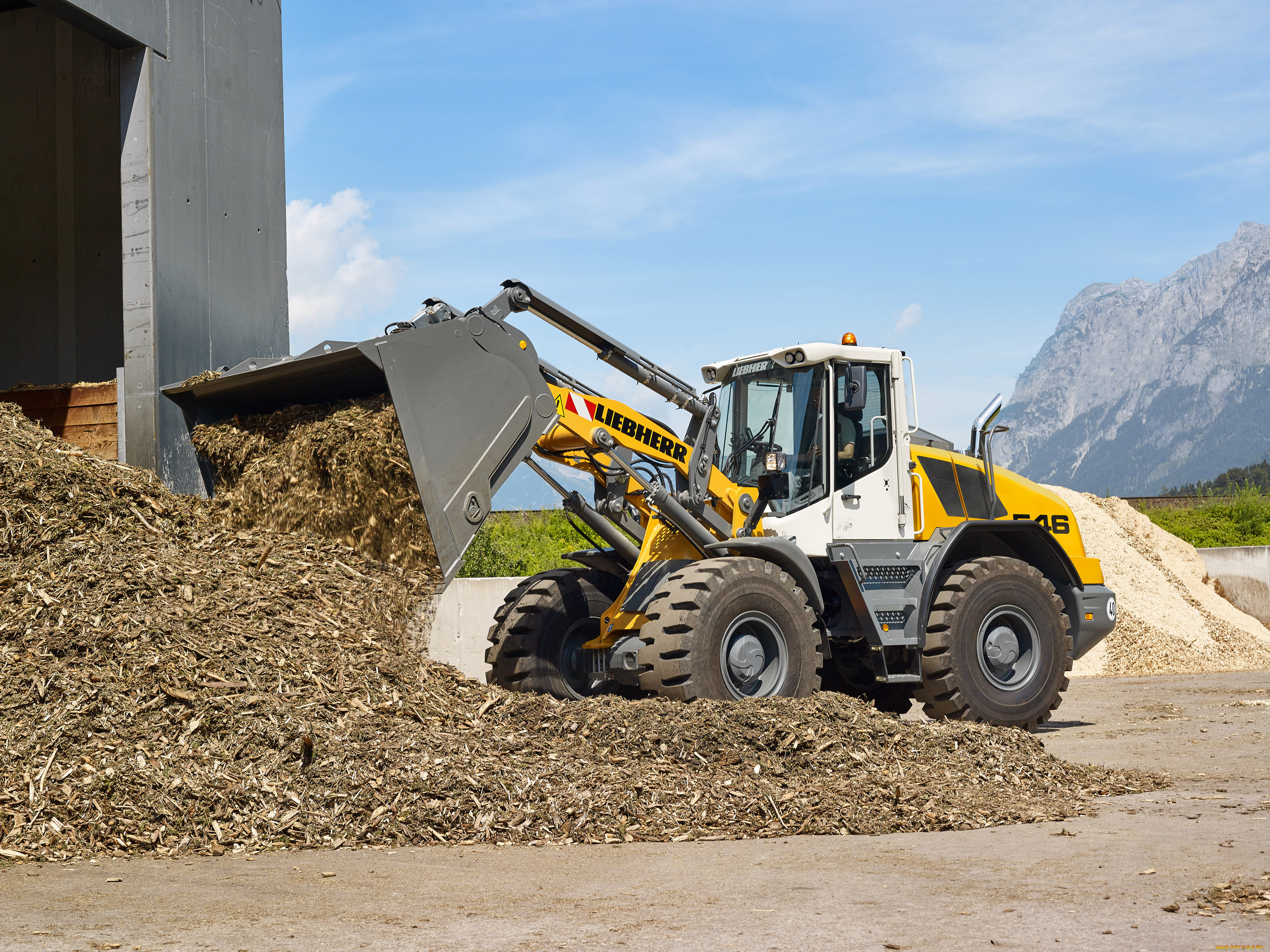 техника, фронтальные, погрузчики, liebherr
