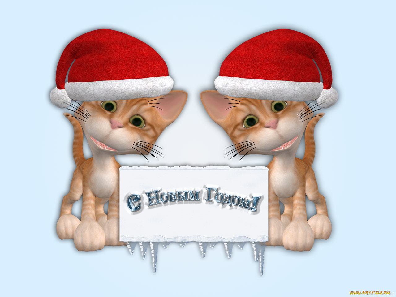 праздничные, 3д, графика, новый, год