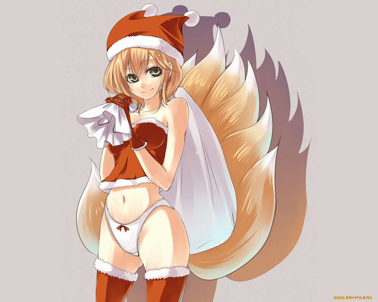 touhou, аниме, merry, chrismas, winter
