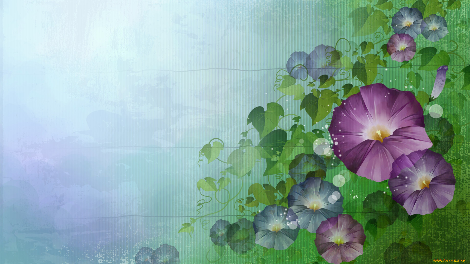 векторная, графика, lilac, pink, petunia, листья, цветок, сиреневая, розовая, петуния, art, style, leaves, flower, стиль, арт