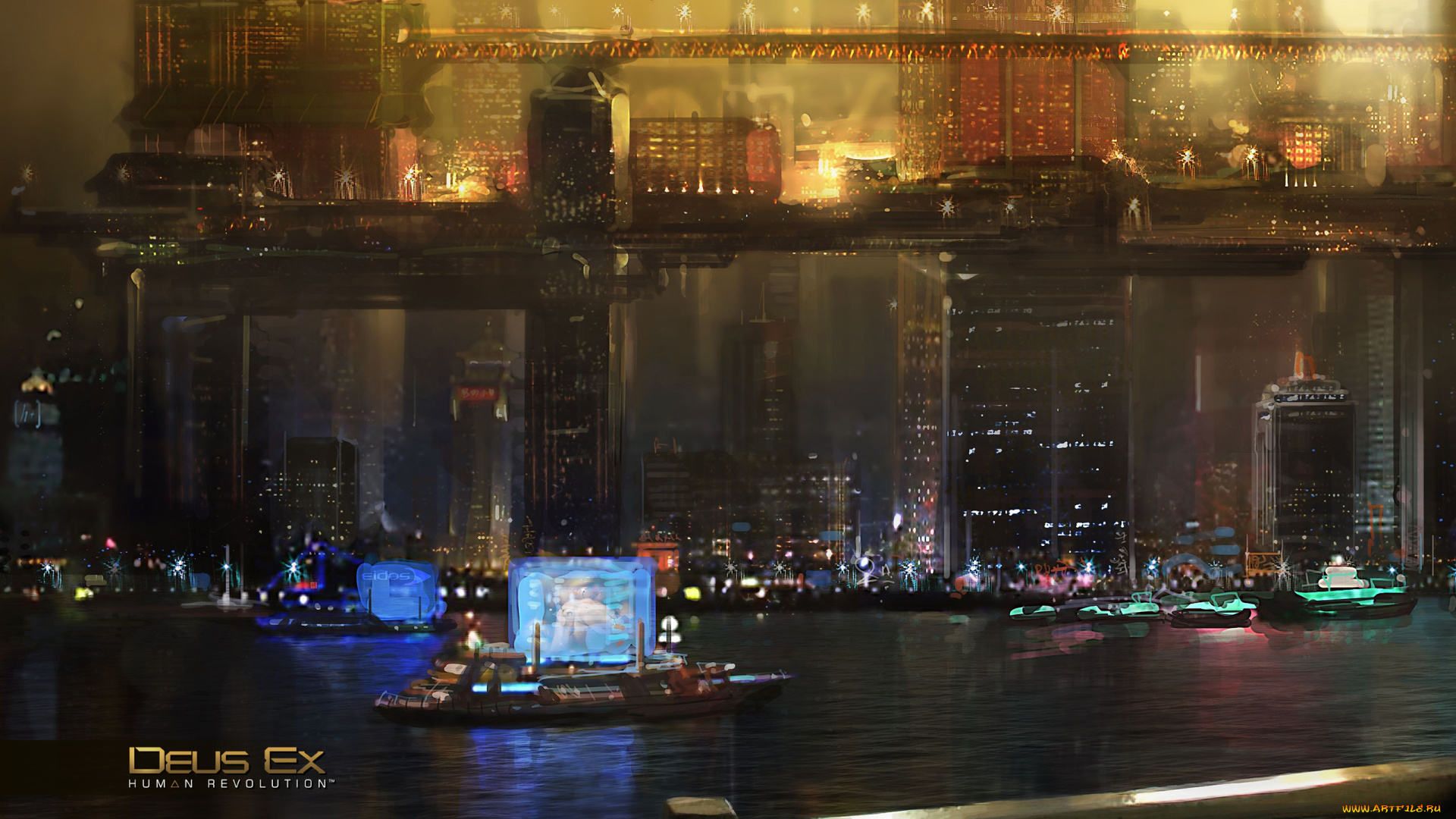 deus, ex, human, revolution, concept, art, видео, игры