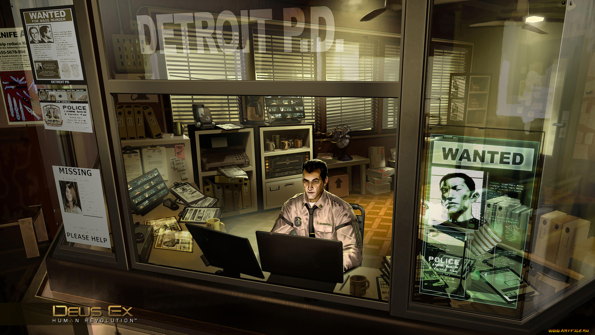 deus, ex, human, revolution, concept, art, видео, игры