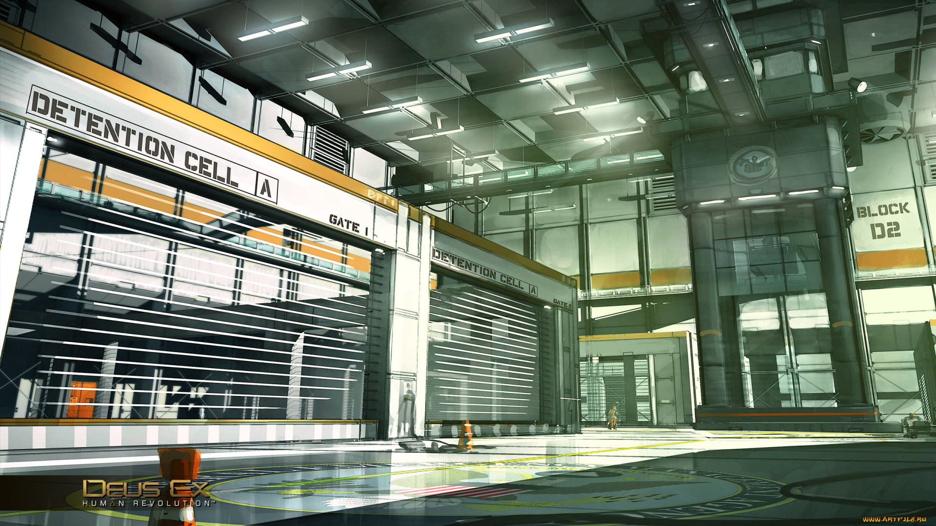 deus, ex, human, revolution, concept, art, видео, игры