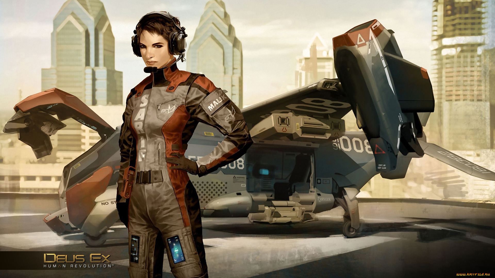 deus, ex, human, revolution, concept, art, видео, игры