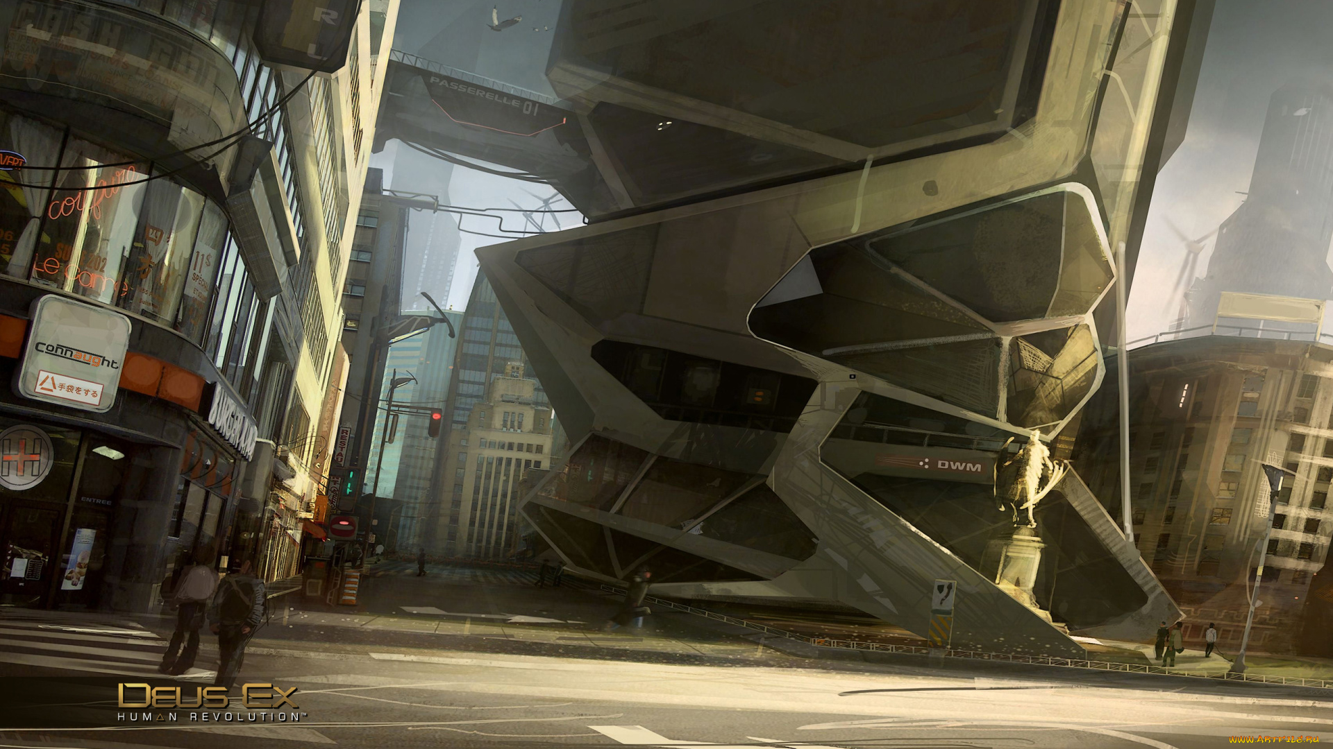 deus, ex, human, revolution, concept, art, видео, игры