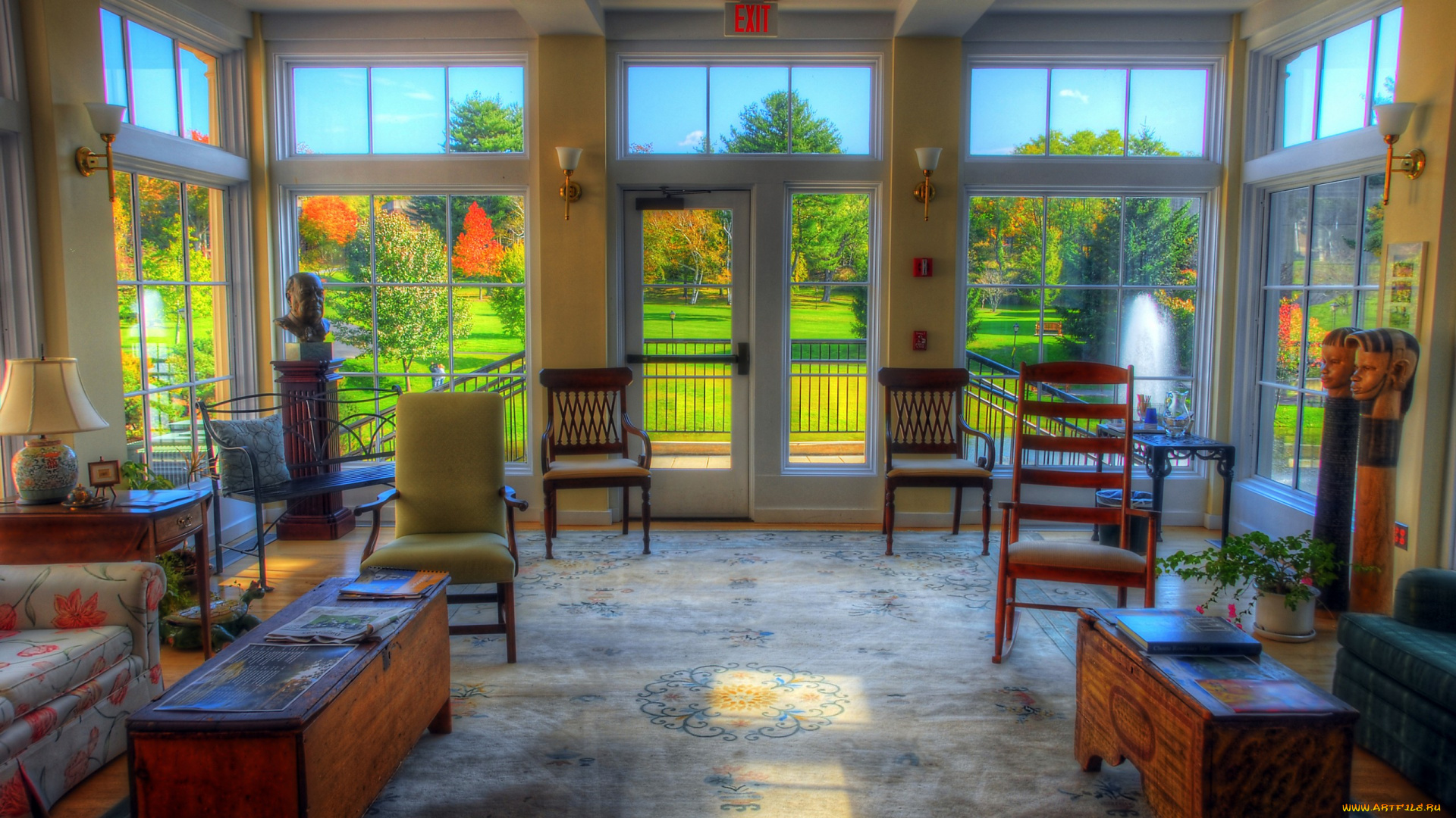 интерьер, холлы, лестницы, корридоры