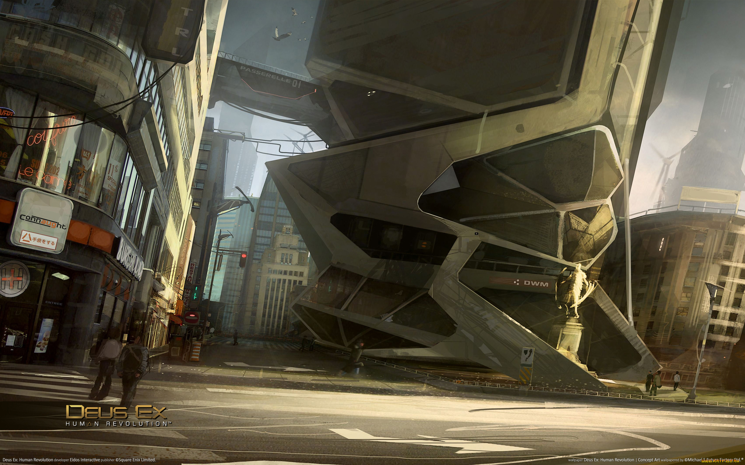 deus, ex, human, revolution, concept, art, видео, игры