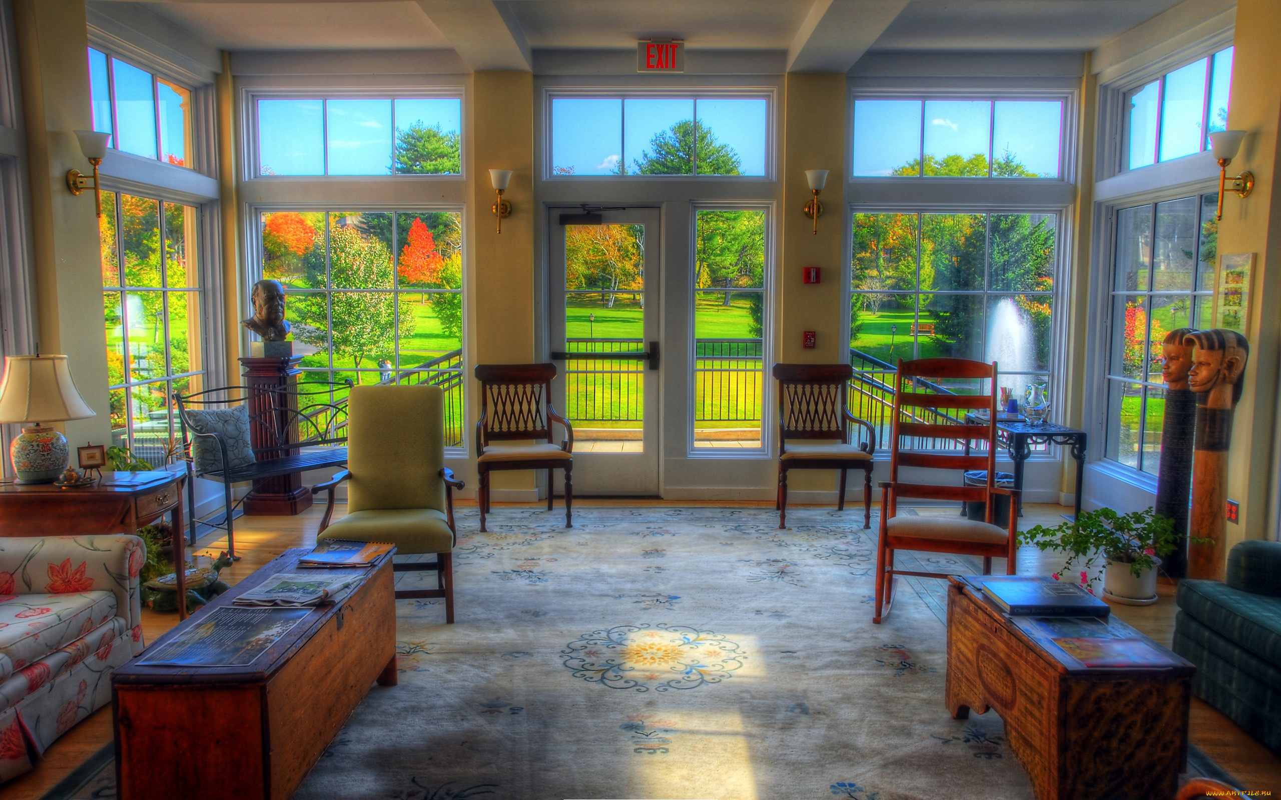 интерьер, холлы, лестницы, корридоры