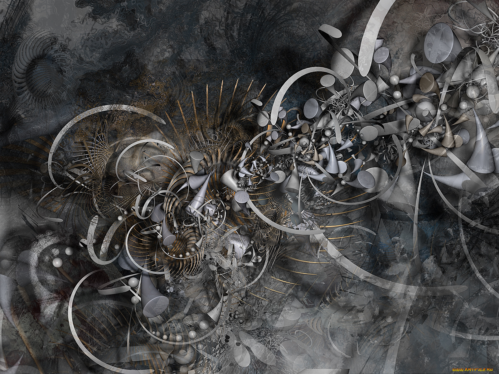 3д, графика, fractal, фракталы, абстракция