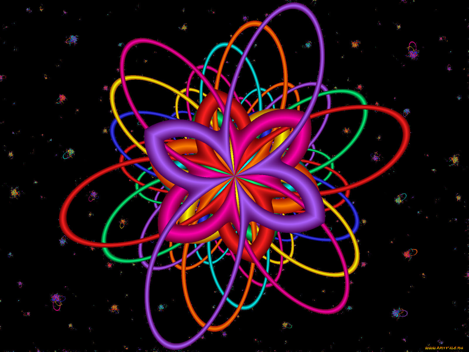 3д, графика, fractal, фракталы, фрактал, узор