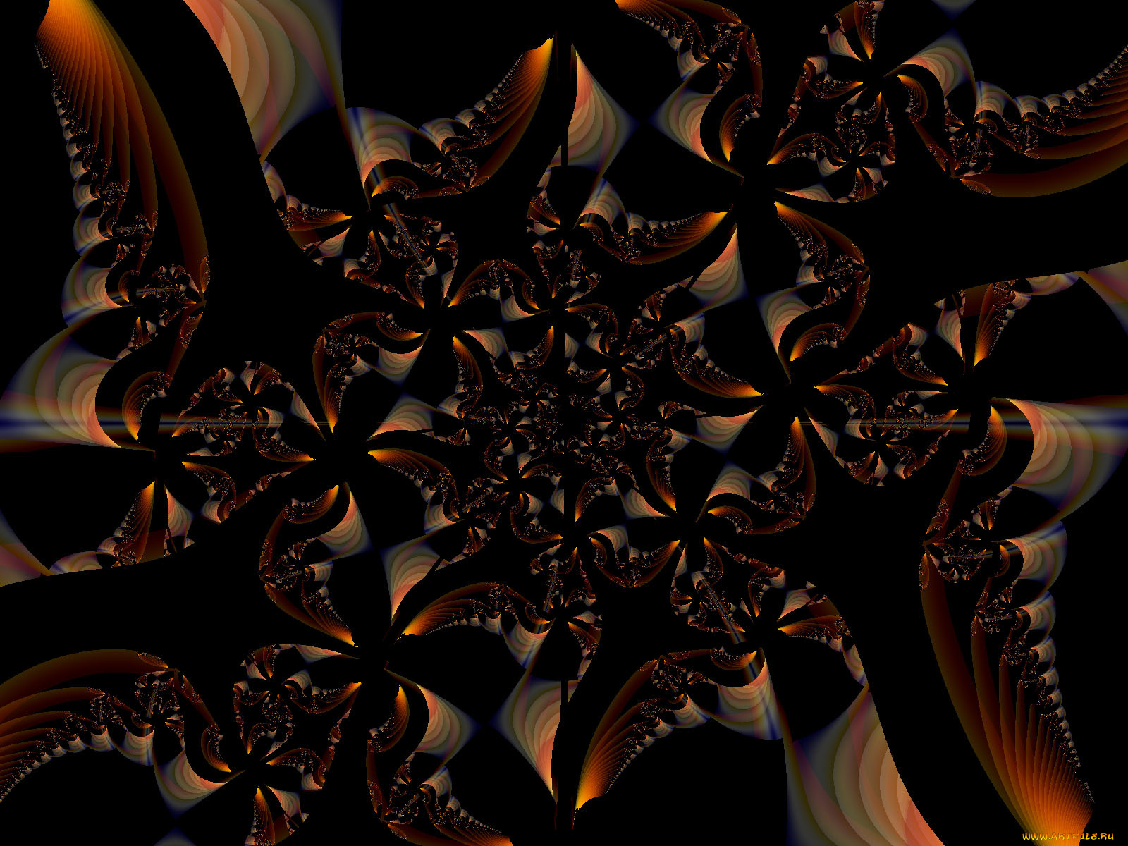 3д, графика, fractal, фракталы, тёмный, фрактал, фон, узор