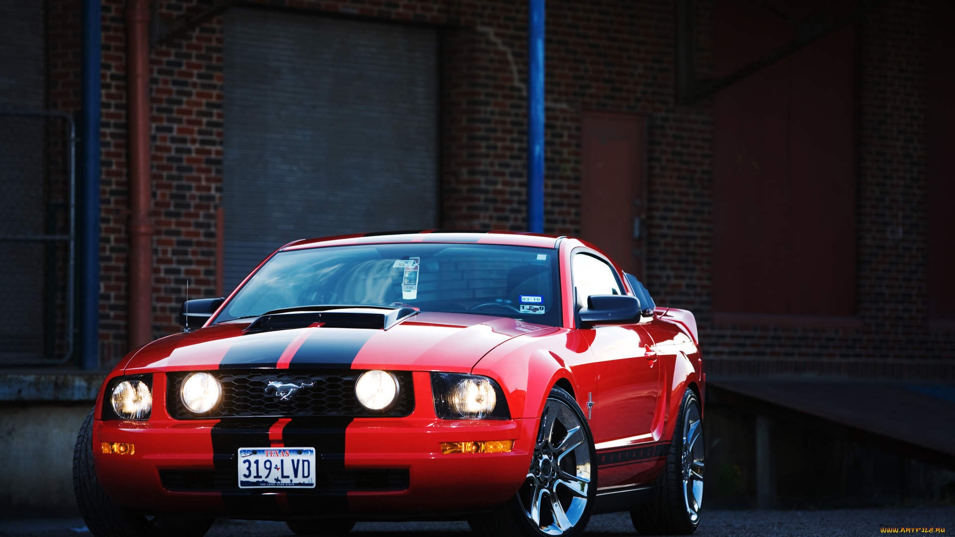 автомобили, mustang, devil, red, muscle, car