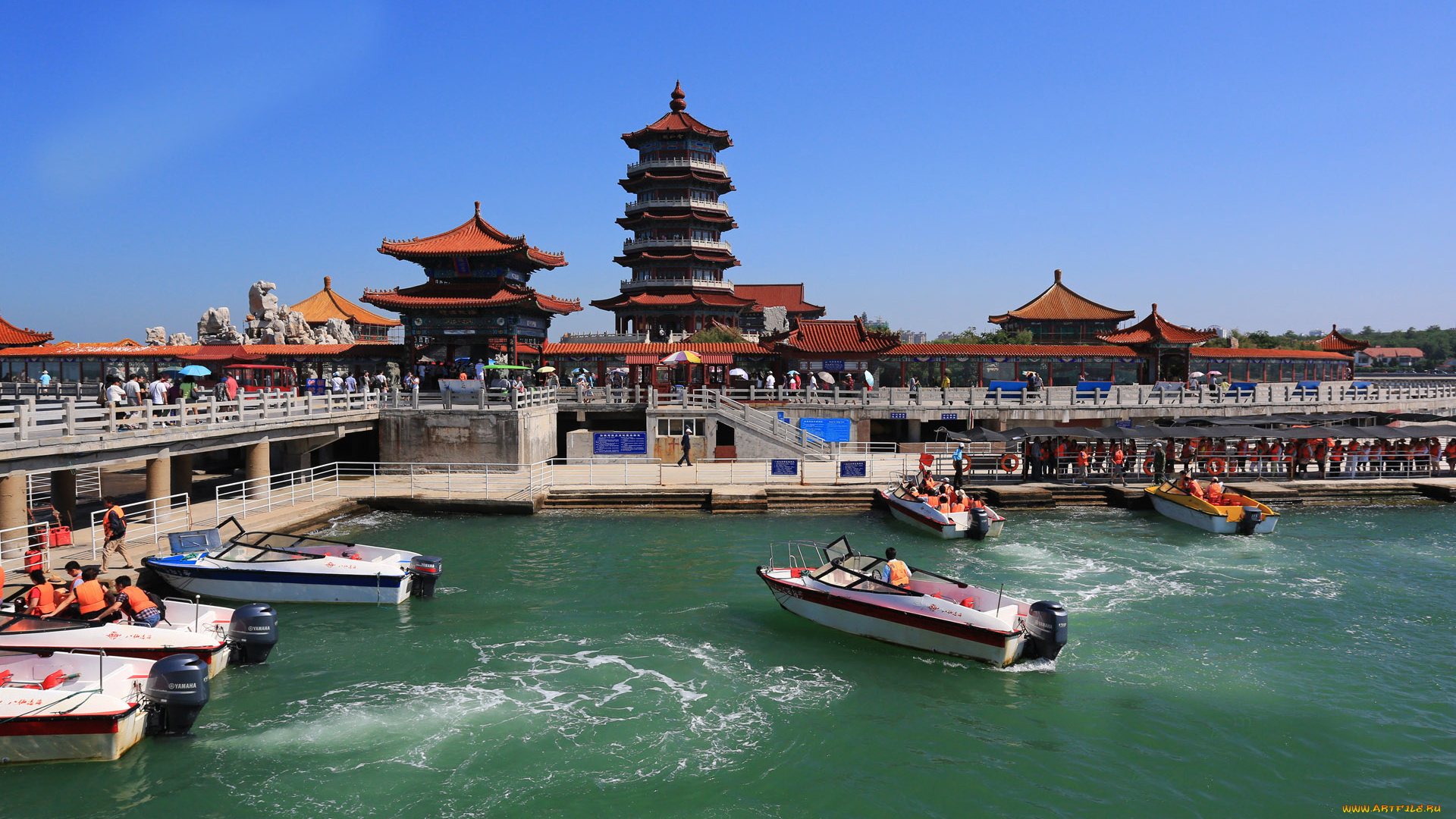 города, буддистские, другие, храмы, шаньдун, храм