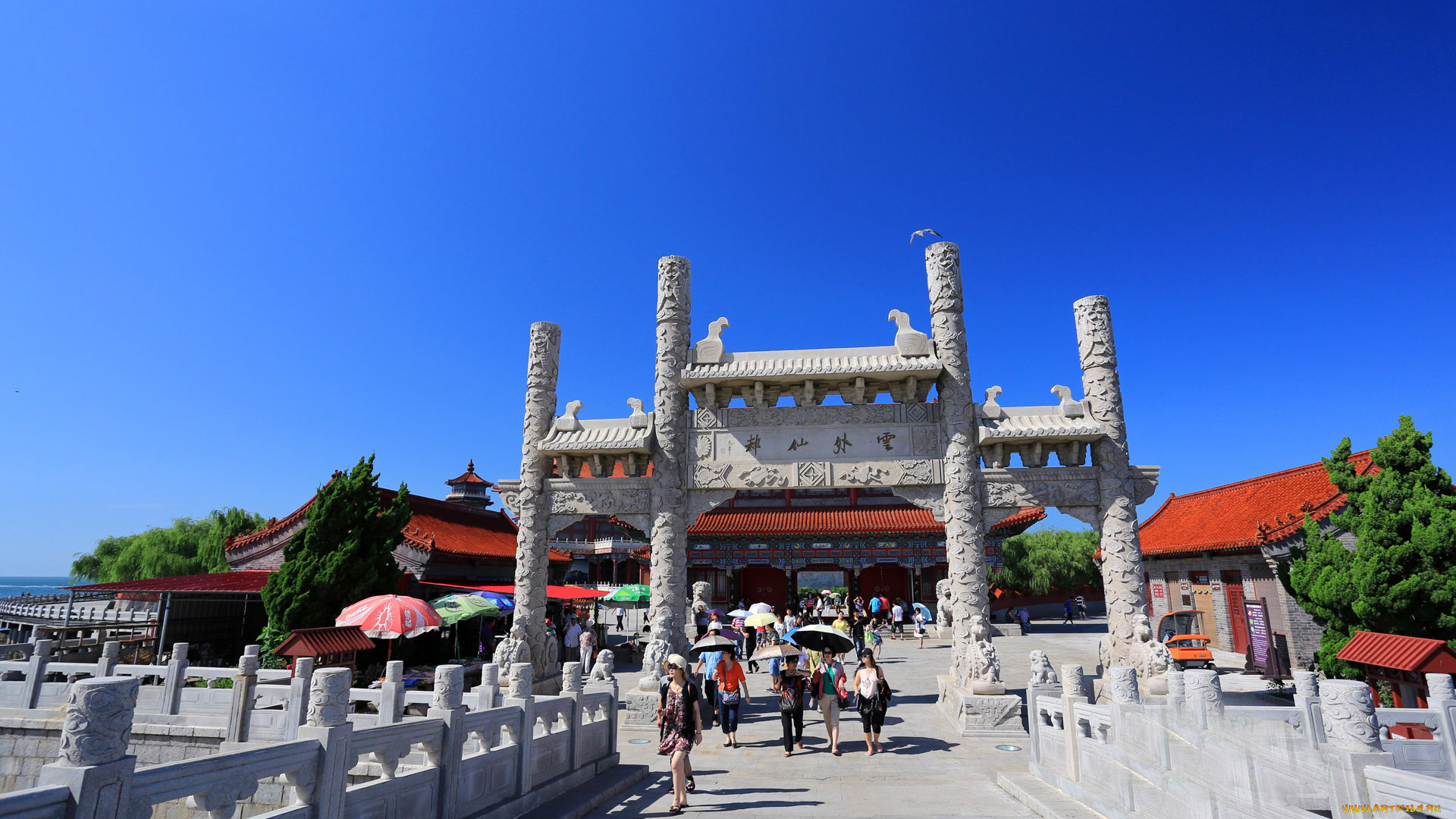 города, буддистские, другие, храмы, шаньдун, храм