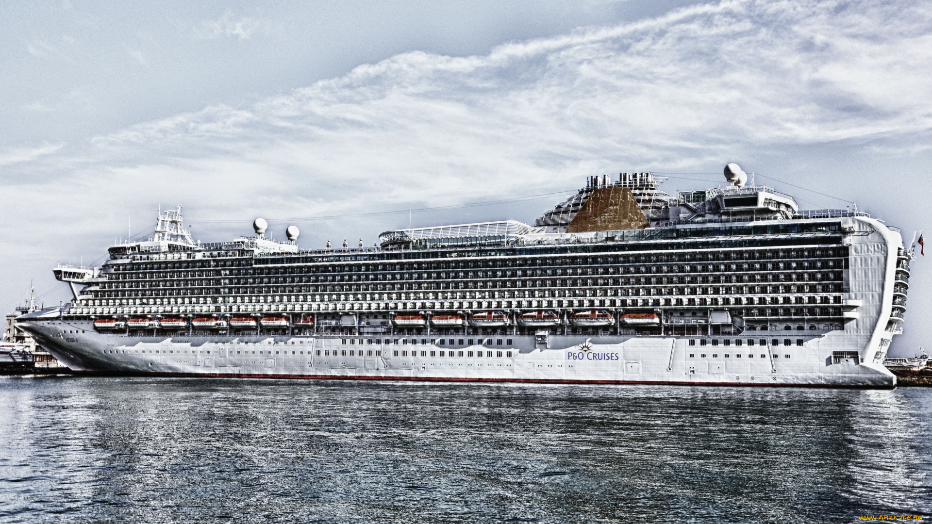 корабли, лайнеры, hdr