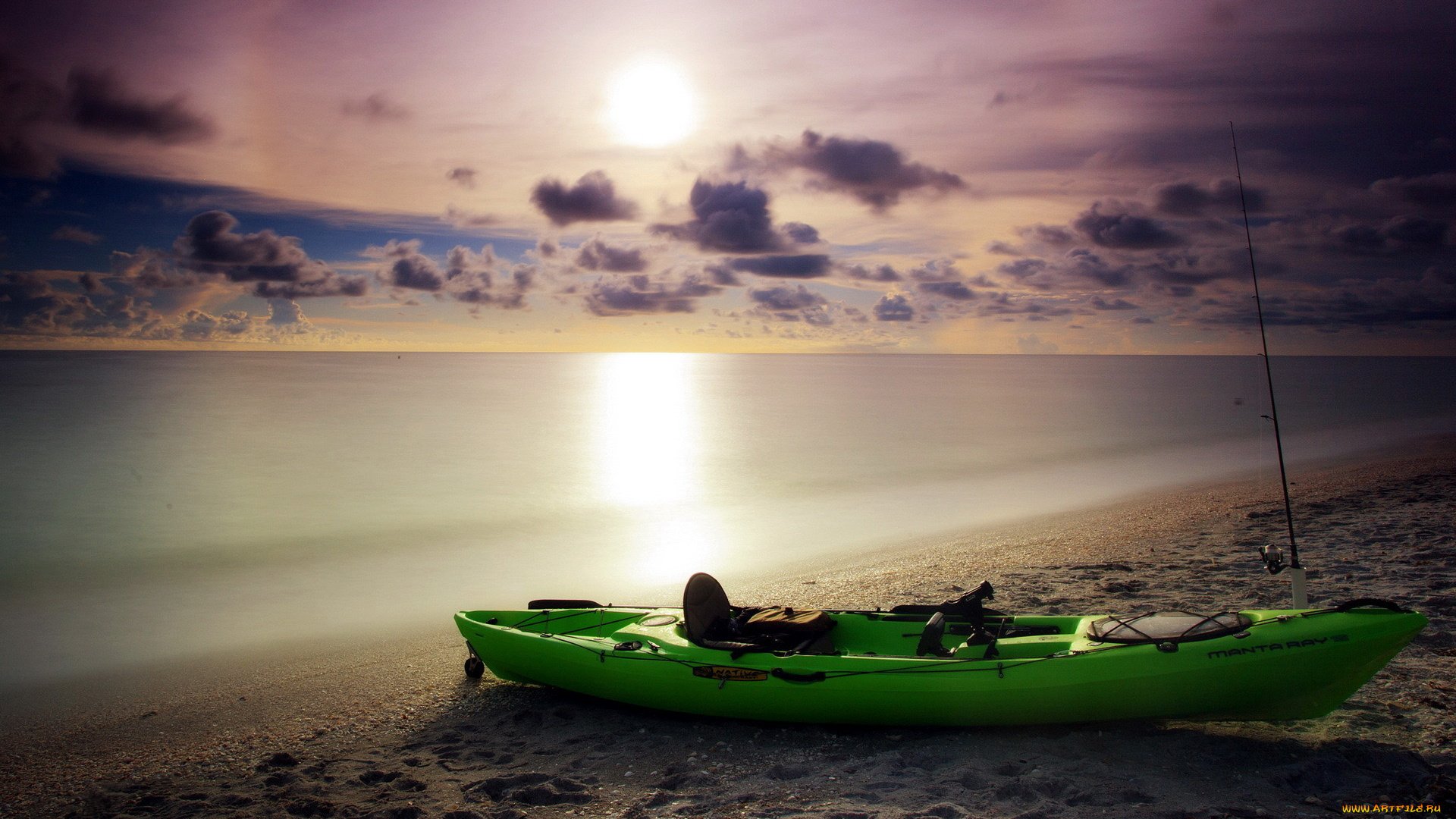 корабли, лодки, шлюпки, лодка, облака, закат, песок, вода