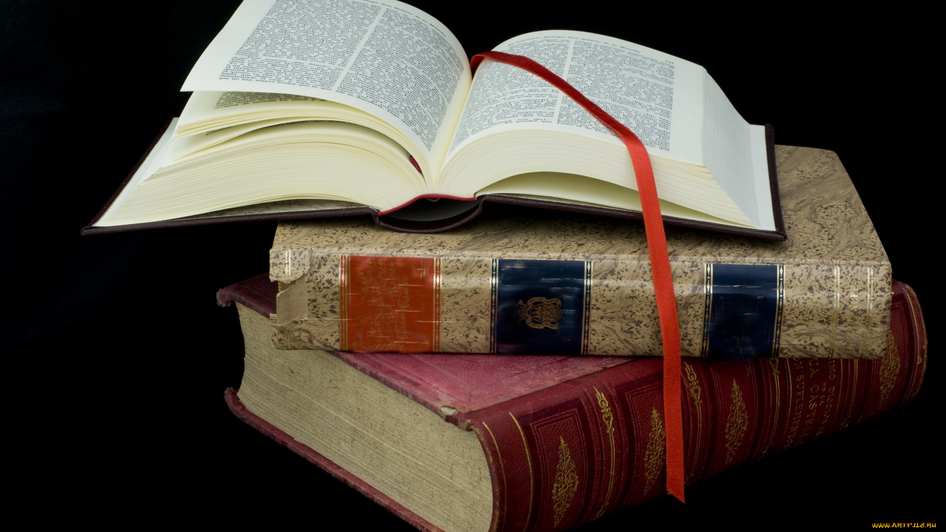 разное, канцелярия, книги, стопка, закладка