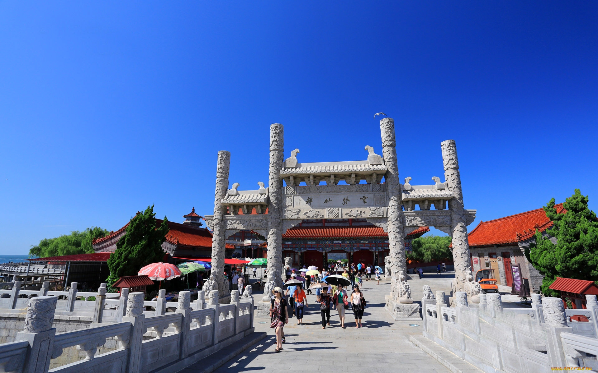 города, буддистские, другие, храмы, шаньдун, храм