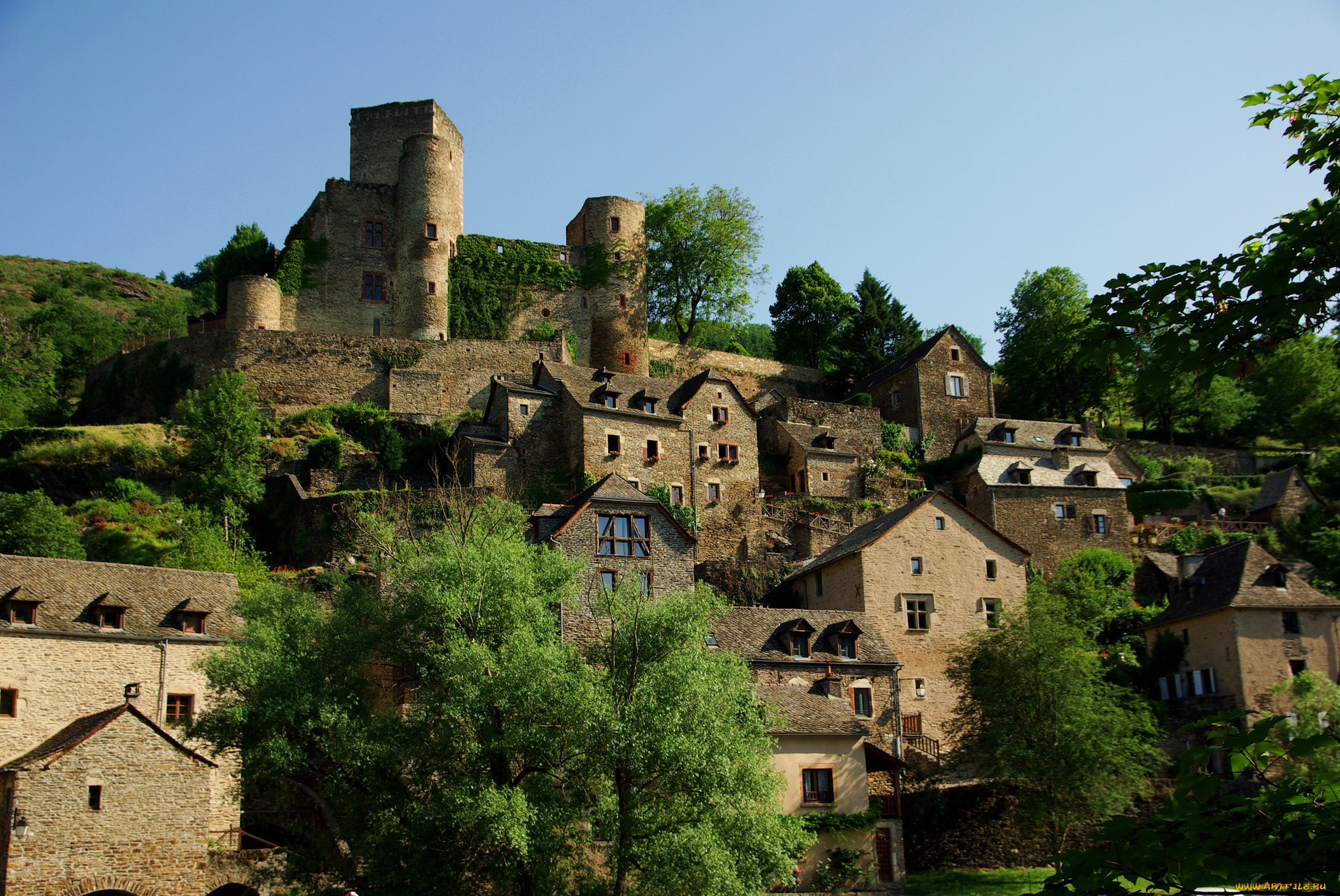 франция, белькастель, города, здания, дома