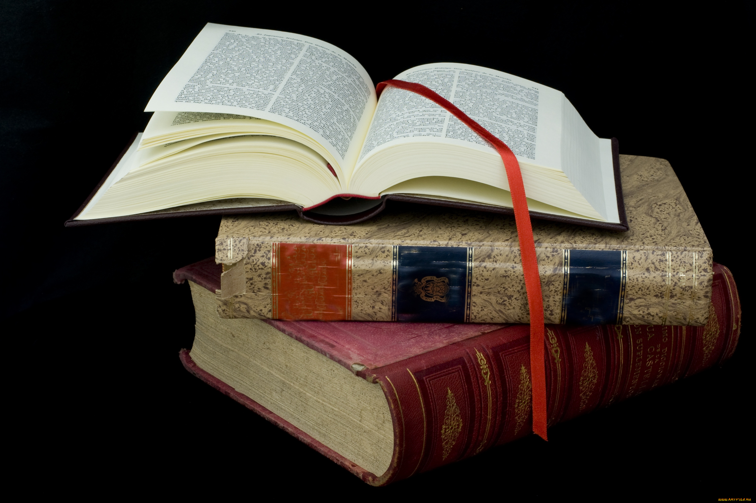 разное, канцелярия, книги, стопка, закладка