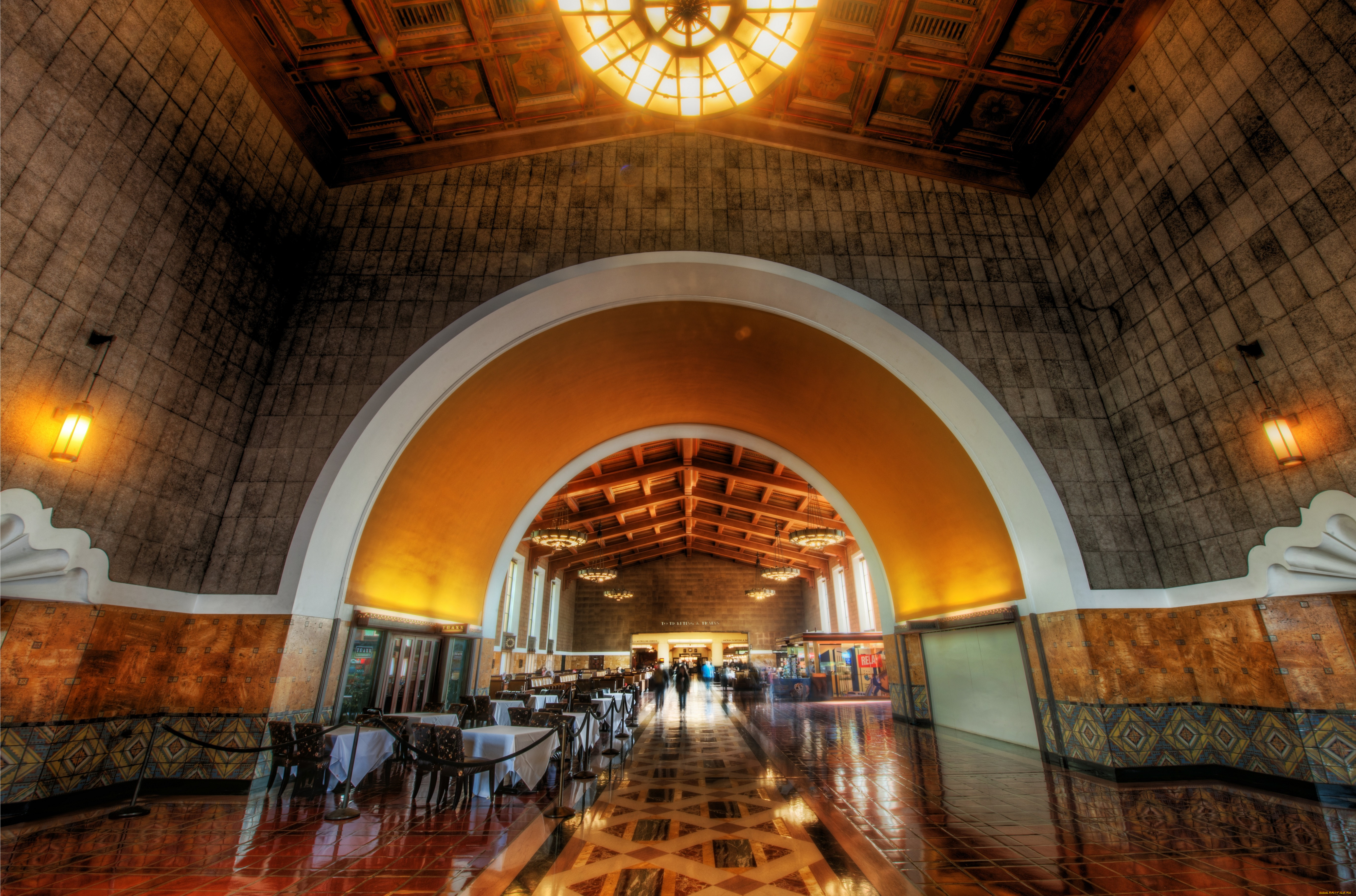 интерьер, кафе, рестораны, отели, лос, анжелес, trey, ratcliff