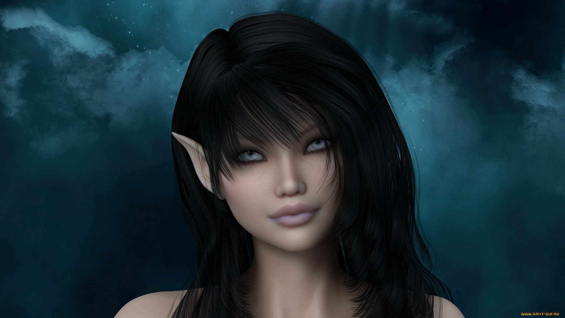 3д, графика, elves, эльфы, эльфийка