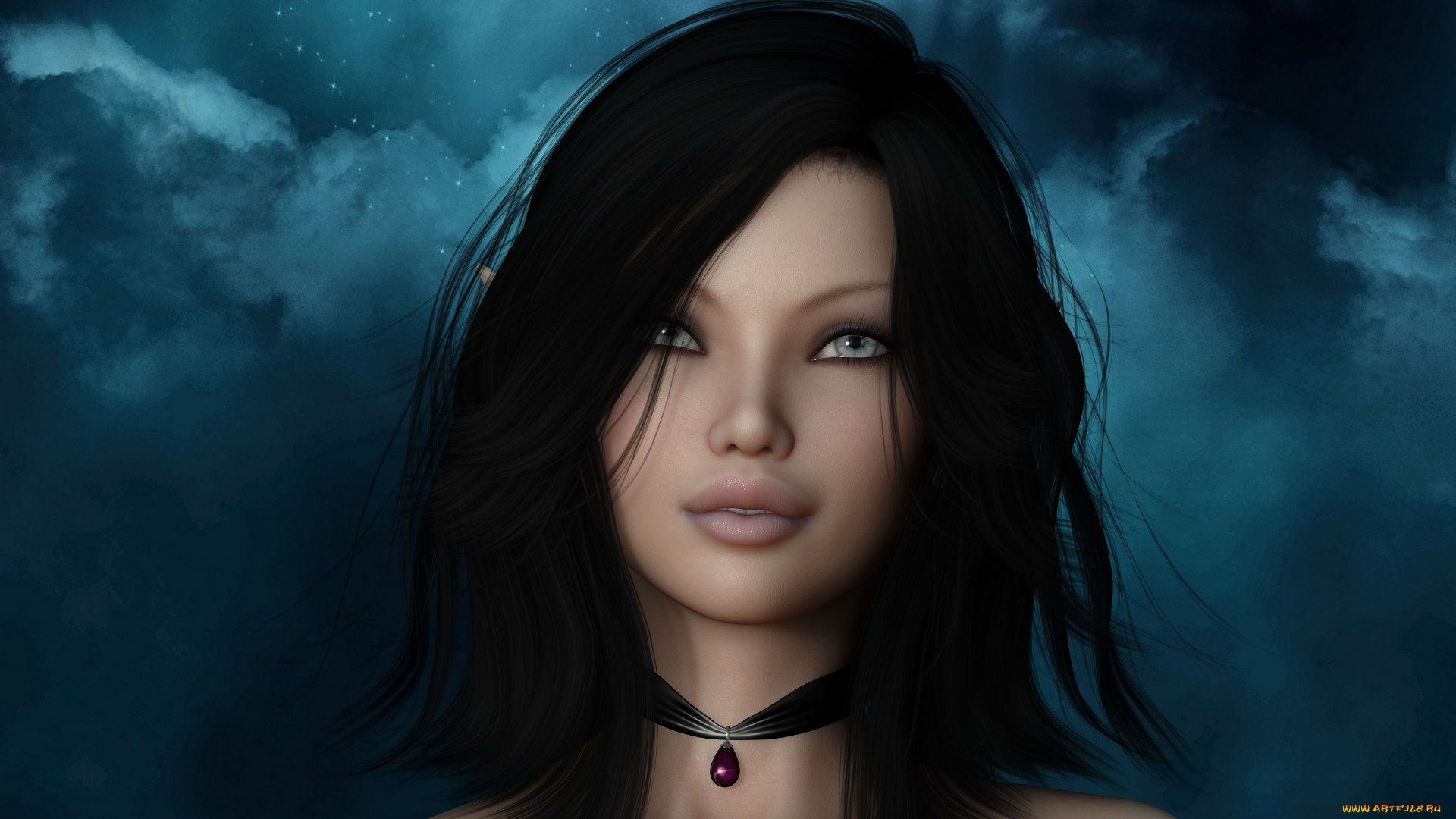 3д, графика, people, люди, фея, взгляд