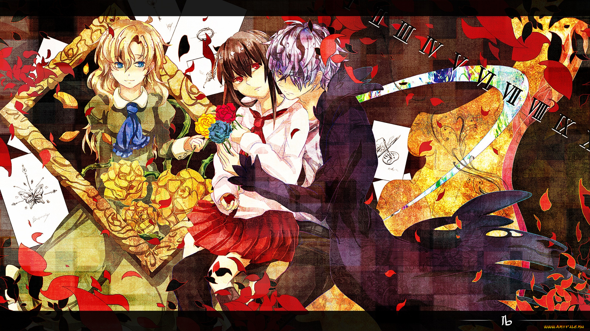 аниме, ib, garry, eve, mary