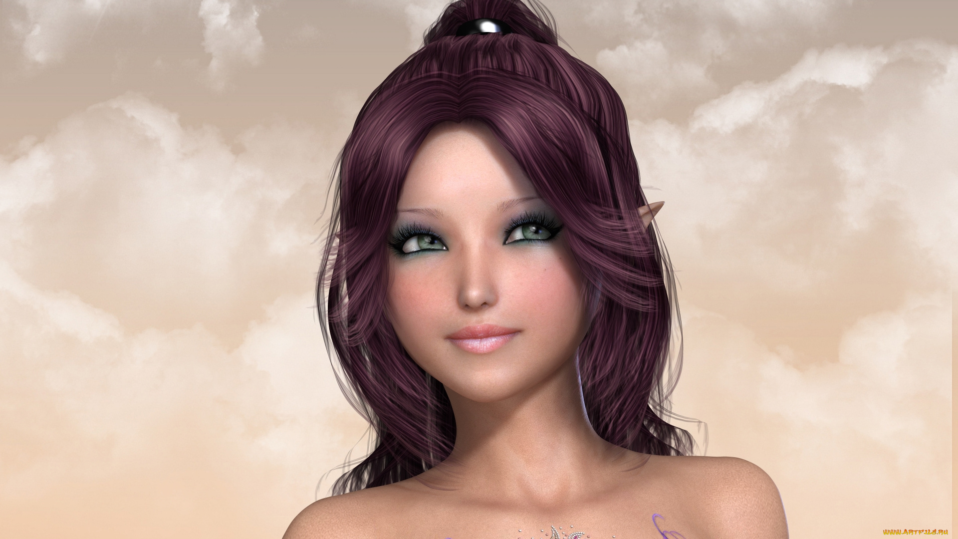 kami, by, metalhed13, 3д, графика, elves, эльфы, рендер, взгляд