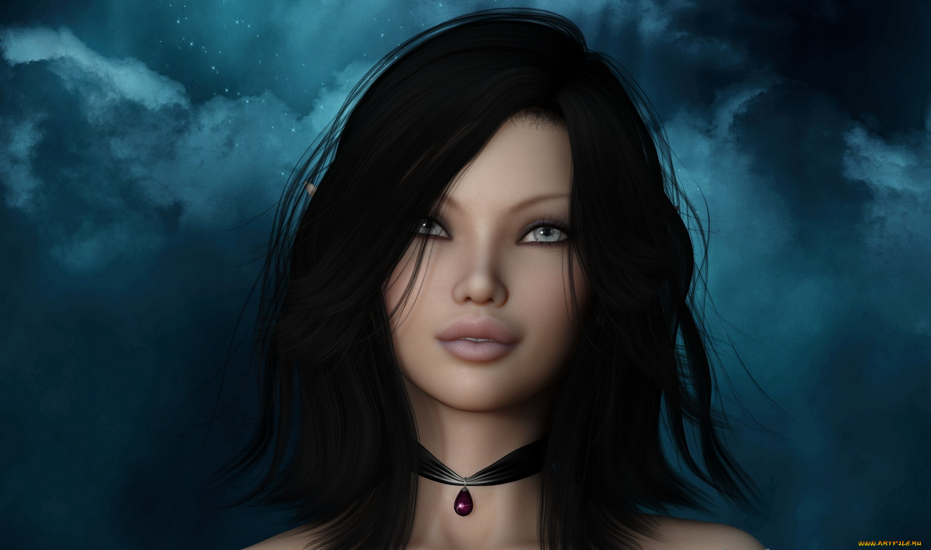 3д, графика, people, люди, фея, взгляд