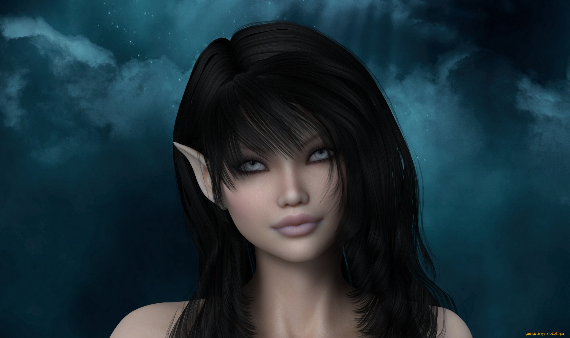 3д, графика, elves, эльфы, эльфийка