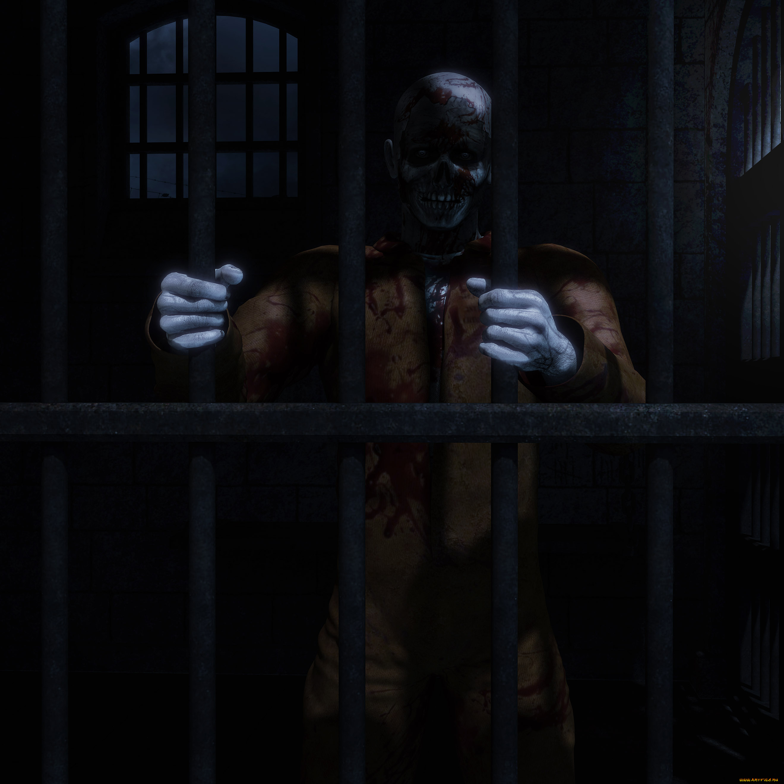 3д, графика, creatures, существа, зомби