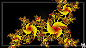 Картинка 3д графика fractal фракталы фон цвета узор