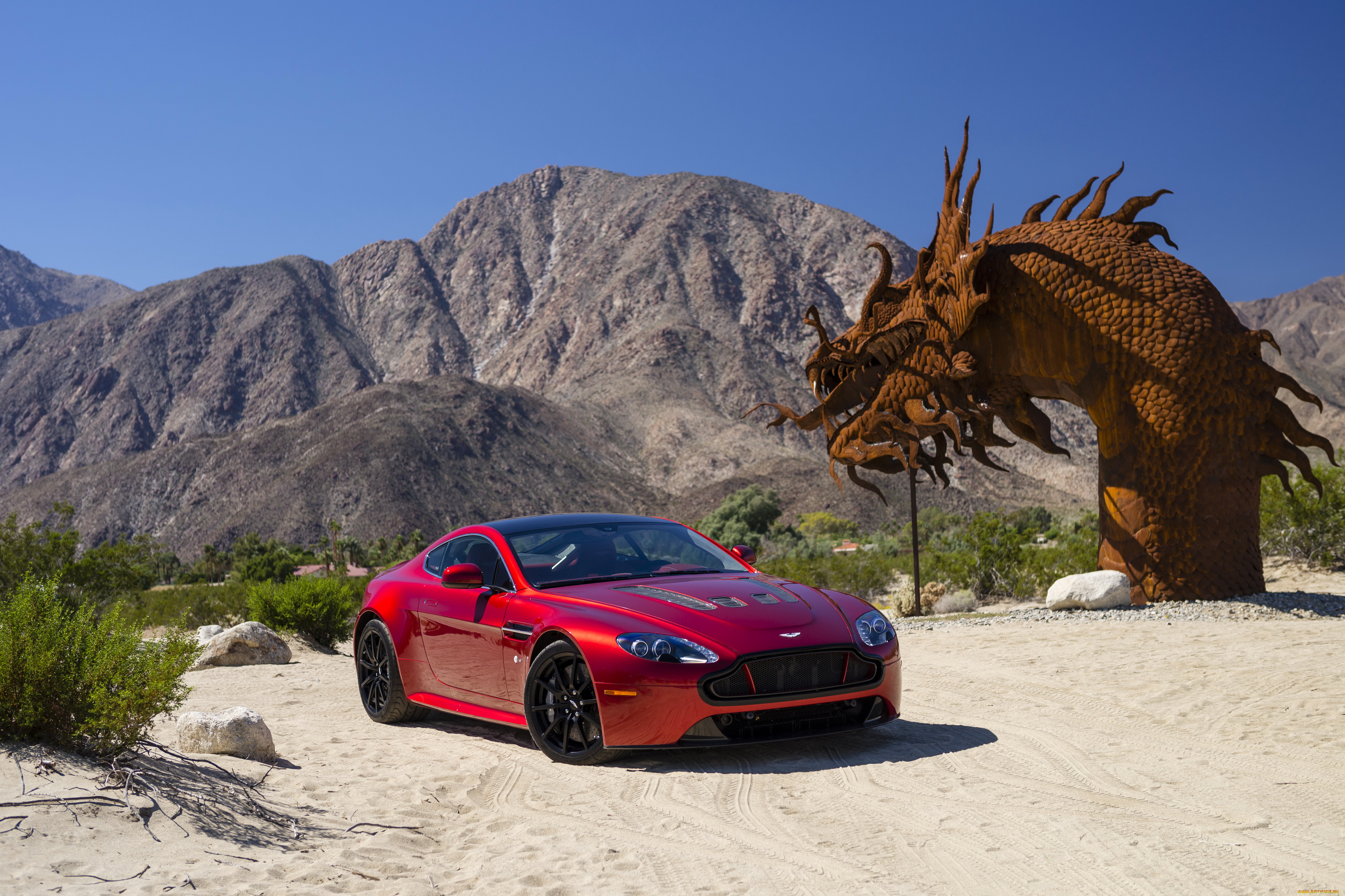 2013, aston, martin, v12, vantage, автомобили, горы, дракон